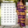 thumbnail image 6 of DISNIMO Women Maxi Dresses Tie Dye Printed Casual Fashion Dress Lightweight V Neck Shift Dress Loose 3/4 Sleeve Dresses, M, 6 of 6