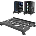 thumbnail image 1 of Computer Tower Stand CPU Stand Adjustable Mobile Cart Holder Desktop Stand with Rolling Locking Caster Wheels PC Tower Stand Holder for Floor Carpet Gaming PC Case Home Office -, 1 of 7