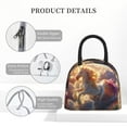 thumbnail image 4 of Haiem Rainbow Cloud White Horse Printed Lunch Bag Women, Lunch Box Lunch Bag for Women, Small Leakproof Cute Lunch Tote Large Capacity Reusable Insulated Cooler Lunch Container, 4 of 6