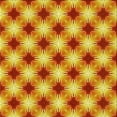 thumbnail image 1 of Ahgly Company Indoor Square Patterned Saffron Yellow Area Rugs, 4' Square, 1 of 6