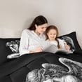 thumbnail image 5 of Homewish Cartoon Girls Queen Comforter Set,Merry Christmas Bedding Sets,Gray Black Bedding Comforter Set For Girls Kids,Breathable Home Decor Reversible,3-Piece, 5 of 8
