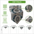 thumbnail image 5 of Boho Flower Blue Grey Table Runner Linen Burlap Table Runner 90 Inches Long Vintage National Floral Textured Dresser Scarves for Kitchen Island Coffee Dining Party Wedding Holiday Decor 13"x90", 5 of 8