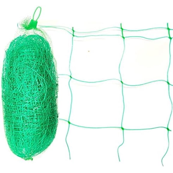 Green Trellis Netting 4x100 ft Heavy Duty Garden Netting Polypropylene Plant Support Net for Climbing Vegetables Fruits Flowers