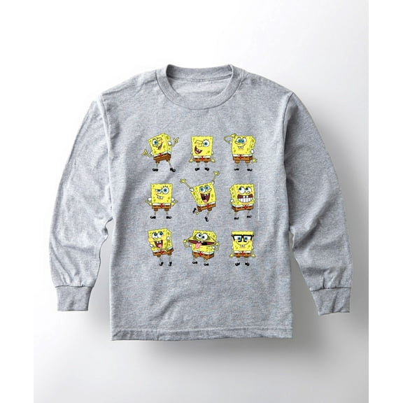 SpongeBob SquarePants - Grid - Toddler And Youth Long Sleeve T-Shirt