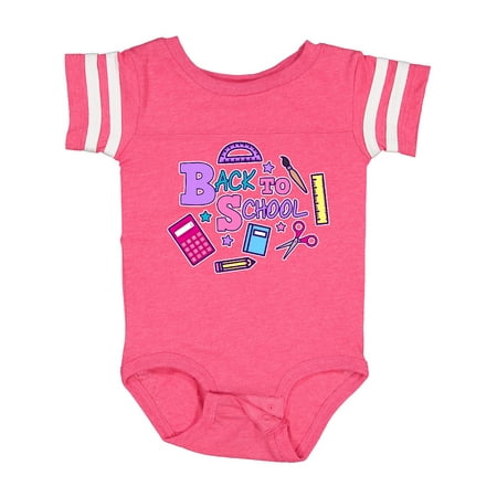 

Inktastic Back to School with School Supplies Gift Baby Girl Bodysuit