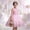 Pink, variant on MGDXOX Girls Sleeveless Lace Bodice Tulle Dress with Pearl Neckline and Floral Lace Hem Formal Party Dress for Wedding Purple 11-12Years