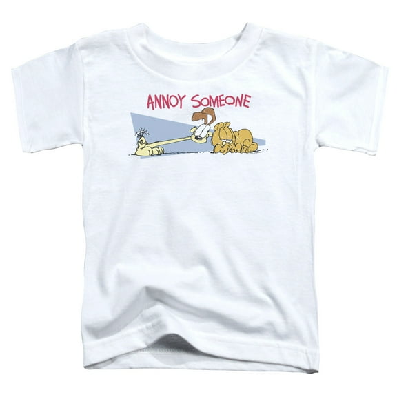 Garfield Annoy Someone S/S Toddler T-Shirt White
