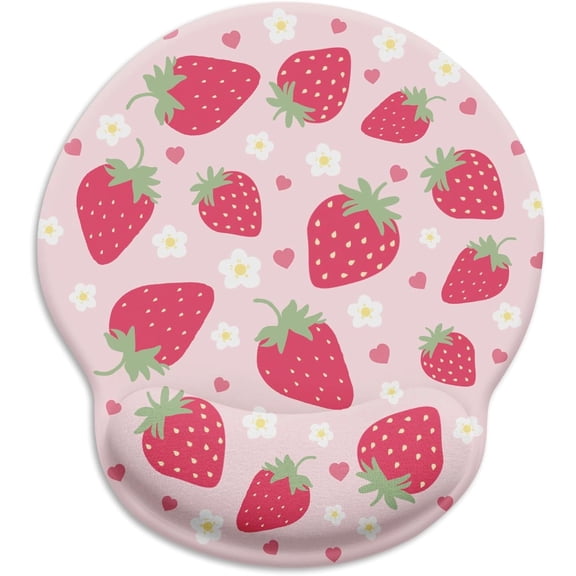 Cat Ergonomic Mouse Pad with Wrist Rest, Gaming Mouse Pad with Wrist Support, Funny Mouse Pads for Desk, Computer Mousepad with Non-Slip Pain Relief PU Base, Cute Office Desk Accessories