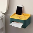thumbnail image 4 of EGNMCR Bathroom Storage & Organization Tissue Box Set Desktop Tissue Box Wall-mounted Tissue Box Guest Room Multi-compartment Organizer Bathroom Shelf Without Punch Holes Tissue Boxes, 4 of 7