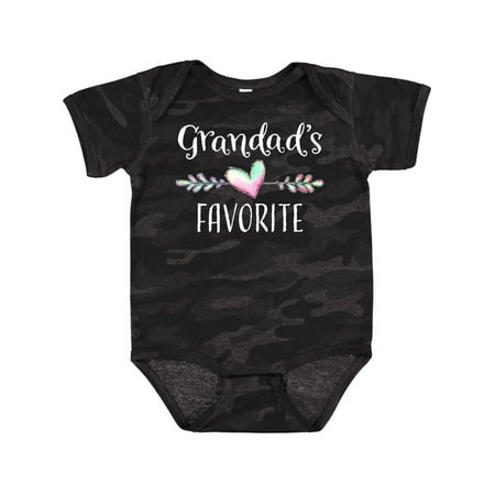 

Inktastic Grandads Favorite- Heart Grandchild Gift Baby Boy or Baby Girl Bodysuit