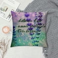 thumbnail image 2 of Quotes Pillow Cases Philippians I Can Do All Things Through Christ Who Strengthens Me Throw Pillow Covers  Cotton Linen Cushion Cover for Men Women Purple Green, 2 of 5