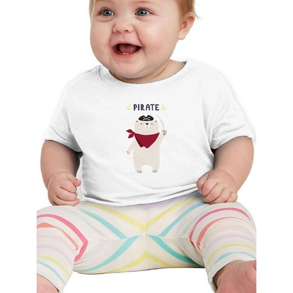 Cute Pirate Bear T-Shirt Infant -Image by Shutterstock, 6 Months