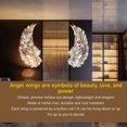 thumbnail image 3 of Arte de escultura de pared ANGGREK Metal con Alas para Hogar Dormitorio, 3 of 8