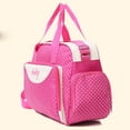 thumbnail image 4 of Bolsa de Pañales Grande para Bolsas para Pañales Multifuncionales para Bebés Tote Travel Lunares Rosa CUTICAT  Bolso tote para cambiar pañales, 4 of 8
