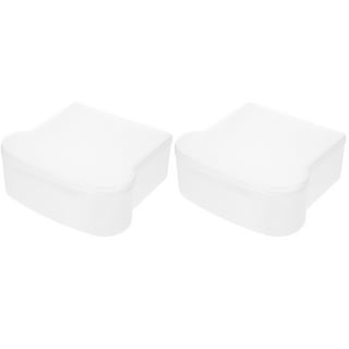 Cheers.US Toast Shape Sandwich Box Food Storage Sandwich Containers Lunch  Containers White Kids or Adult Sandwich Holder Microwave and Freezer Safe