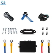 3500lbs Electric Winch 12V Winch ATV Winch Kit UTV Synthetic Rope Winch Wireless Remote Control