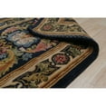 thumbnail image 3 of EORC Brown Hand Knotted Wool Traditional  Savonnerie Rug  Rug, 3' x 8', 3 of 4