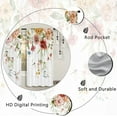 thumbnail image 5 of Watercolor Floral Blossom Kitchen Curtains Rod Pocket Rustic Flower Plant Colorful Farmhouse Small Short Cafe Tier Curtain Spring Wildflower Window Drapes Treatment(27.5W X 39L Inch 2 Panel), 5 of 6