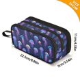thumbnail image 4 of FORMRS Pencil Case with 3 Compartments School Large Capacity Zipper Pen Pouch Stationery Organizer, Dark Blue Jellyfish Pattern, 4 of 8