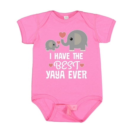 

Inktastic Best Yaya Ever Grandchild Gift Baby Boy or Baby Girl Bodysuit
