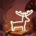 thumbnail image 5 of Christmas Deer Night Lights, Christmas Decoration Neon Lights, USB Battery Operated Small Christmas Modelling Lights, Energy Saving Soft Warm Light Portable Christmas Decor, 5 of 7