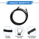 thumbnail image 4 of 1 Pc Cable Inversor de Batería 10 AWG Gauge 5.5FT 3/8" Lug Cable de Batería Universal para Automóvil Vehículo Barco RV Solar Cobre Estañado Negro, 4 of 7