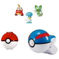 thumbnail image 2 of Pokemon Monster Collection Pop-N-Catch & Pokedelze Travel Set of 3 (Quaxly, Fuecoco, Sprigatito, Great Ball, Pokeball), 2 of 5