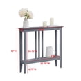 thumbnail image 3 of Room Designs Console Table Gray Transitional Rectangular, 3 of 4
