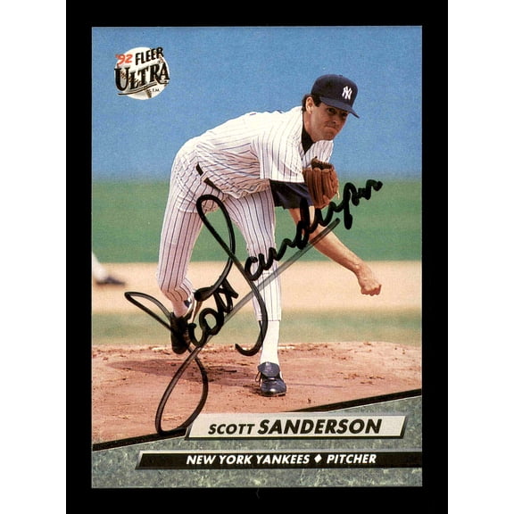 Scott Sanderson Autographed 1992 Fleer Ultra Card #414 New York Yankees SKU #178811