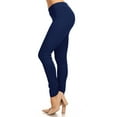 thumbnail image 2 of Women's Solid Casual Comfy Basic Soft Elastic Waistband Low Rise fit Jegging Pants, 2 of 5