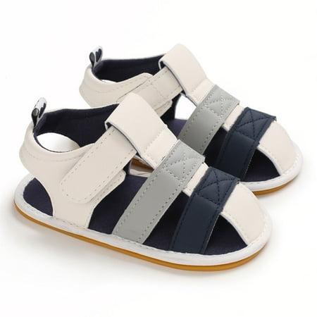 

Cyber_Monday Deals Summer Savings! Dianli Toddler Sandals Beach Essentials Lightweight Breathable Baby Boys Girls Contrast Color Rubber Sandals Non-Slip First Walking Shoes C Toddler Sandals 13