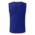 thumbnail image 5 of Tank Tops Men,Men's V Neck Tank Top Lightweight Solid Sleeveless T Shirt,T Shirt Vest,Mens Tank Top(Color:Blue,Size:2XL), 5 of 5