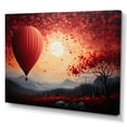 thumbnail image 2 of Designart "Balloons Of Coral Flight III" Hot Air Balloon Canvas Wall Art, 2 of 7