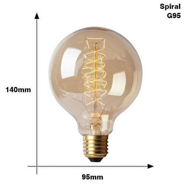 Vintage Bulb G95 40W GLOBE E27 carbon filament