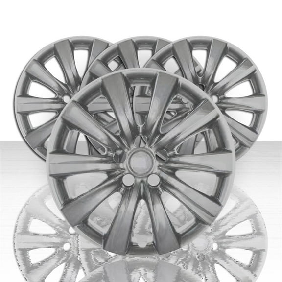 Set of 4 16" 10 Spoke Wheel Covers for 2011-2013 Toyota Corolla - Silver