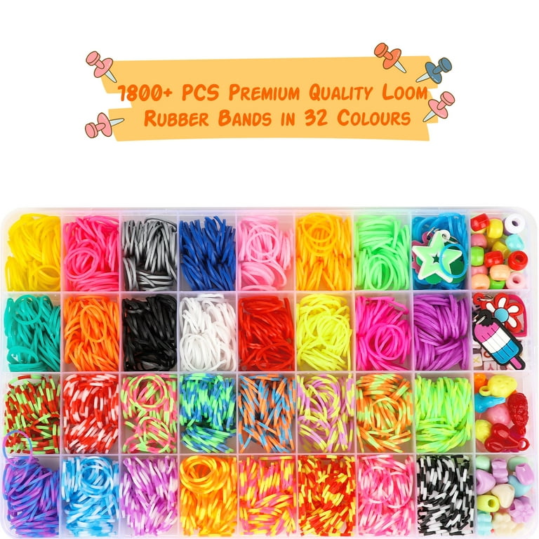Best Birthday Toys/DIY for Kids - Premium Bracelet(Jewelry) Making Kit - Friendship  Bracelets Maker/Craft Kits with Loom,Rubber Bands