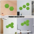 thumbnail image 3 of OUNONA 24Pcs Felt Communication Board Army Green Hexagon Wall Tiles, 3 of 6