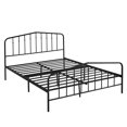 thumbnail image 2 of 76.7" Platform metal bed, Full Sizes No Spring Box Needed for Bedroom Traditional Spindle Design -Multicolor, 2 of 8