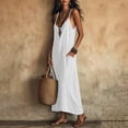 thumbnail image 3 of zbxnLI Women's Maxi Dress Spaghetti Strap Casual Loose Long Dresses with Pockets Summer Beach Vacation Sundress, 3 of 7