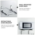 thumbnail image 2 of HOMEMAXS Retractable Microwave Oven -mounted Kitchen Stand Silver, 2 of 8