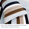 thumbnail image 2 of Comforter Set Queen Size  3-Piece Coverlet Set for Night Sleep  Bedding Quilt with Green Yellow Blue Plaid Striped Real Patchwork, 2 of 4