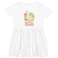 thumbnail image 3 of Inktastic One Silly Goose Cute Animal Design Girls Toddler Dress, 3 of 5