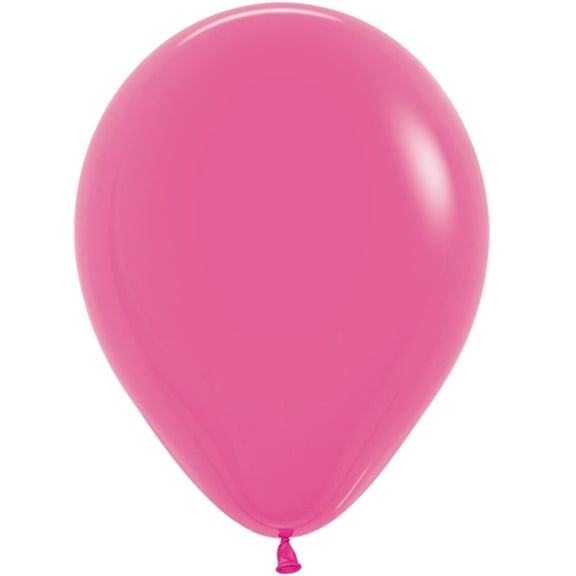 100 Deluxe Fuchsia Color Latex Balloons 11"