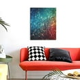 thumbnail image 4 of KLL Colorful Rainbow Glitter Print Canvas Wall Art, Canvas Painting Prints Canvas Art Wall Decor Home Decoration for Living Room Bedroom Office, 4 of 6