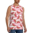 thumbnail image 2 of Daiia Cute Watermelon Printed Men's Tank Tops,Casual Soft Sleeveless Gym Muscle Shirts Bodybuilding Tee-3X-Large, 2 of 8