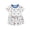 A-Blue, variant on NIEWTR Baby Toddler 2-Piece Loungewear Short Sleeve Top and Pull-on Shorts Soft Pajamas Set for 6 12 18 24 Months 2T 3T Casual Summer(A-Blue,6-12 Months)