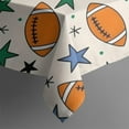 thumbnail image 5 of Colorful Footballs and Stars Pattern Square Tablecloth,Waterproof Square Table Cover,Wipeable Spillproof Washable Table Cover for Home Kitchen Party Decor 42"X42"(107x107cm), 5 of 6