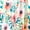 Pink Floral, variant on Dznils White Floral Fabric Shower Curtain, Watercolor Bathroom Curtain with Hooks, Yellow, 72" x 72"