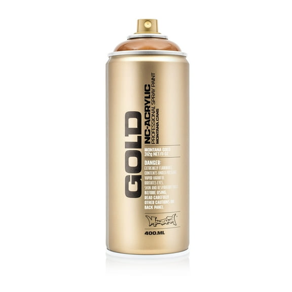 Montana Cans GOLD Spray Paint, 400ml, Transparent, Hazlenut