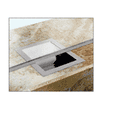 thumbnail image 4 of CRL CTD12 Polished Stainless Steel 12" Wide x 10" Deep x 1-9/16" High Standard Drop-In Deal Tray, 4 of 5